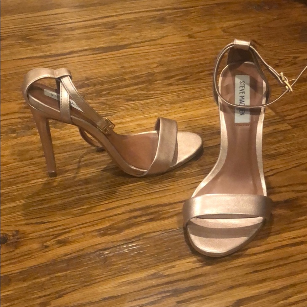 Steve Madden rose gold shoes
